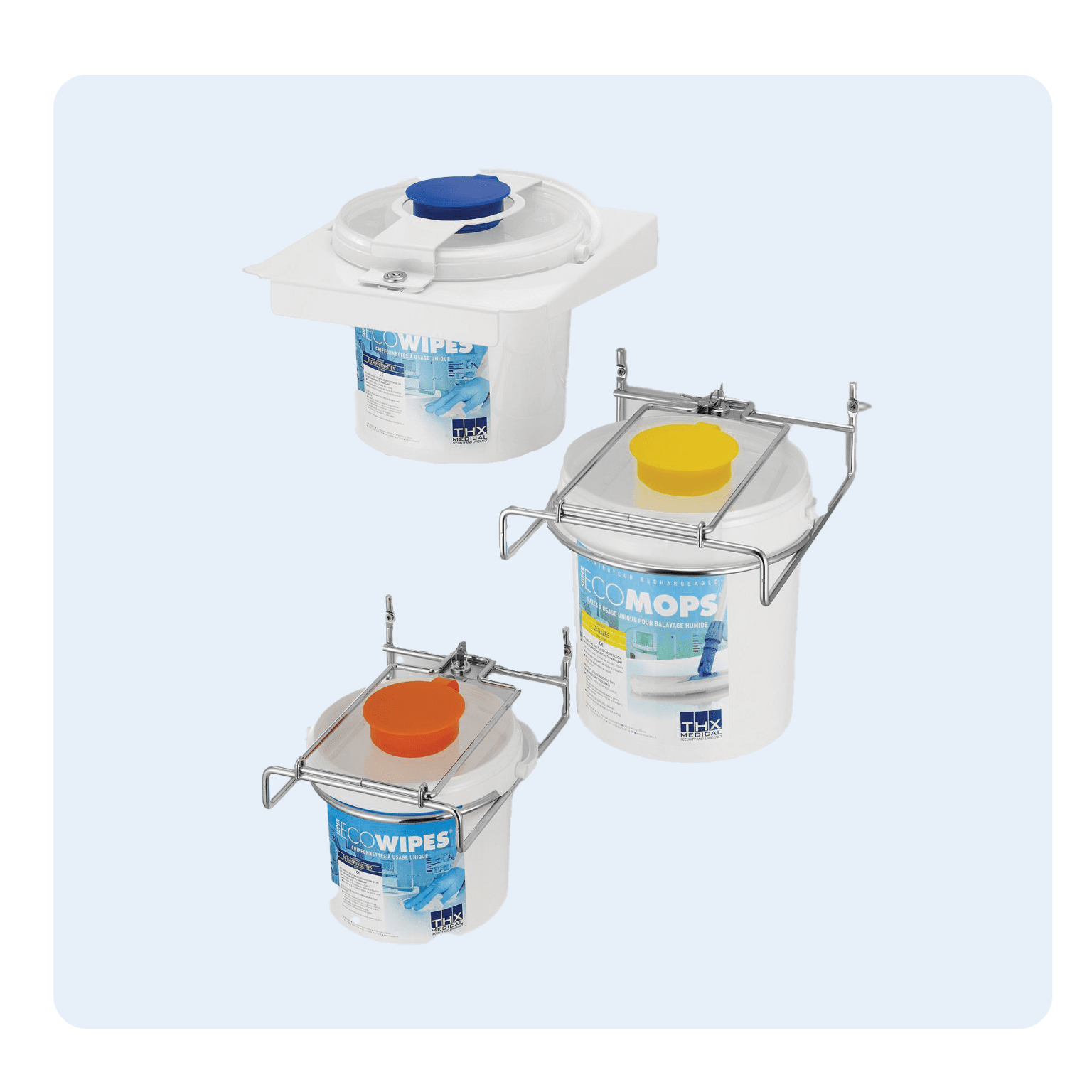 Support-mural-pour-seau-distributeur-THX-Medical